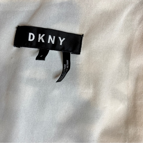DKNY Black & White Scribble Pattern A-Line Dress Size 2 With Pockets - Picture 6 of 7